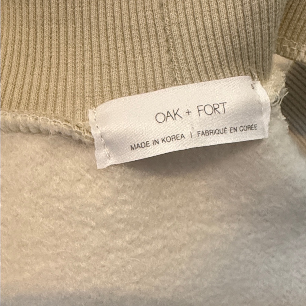 OAK + FORT Neutral Cut-Out Sweatshirt / Sweater - Picture 6 of 6